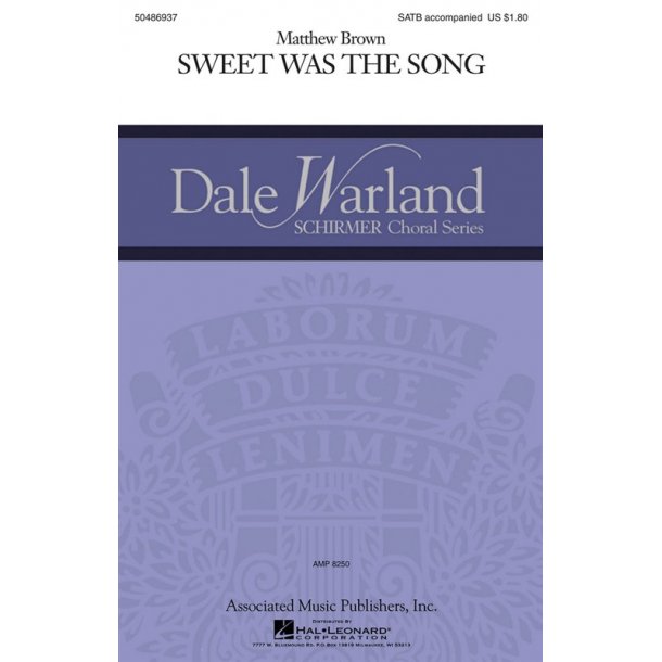 Matthew Brown: Sweet Was The Song