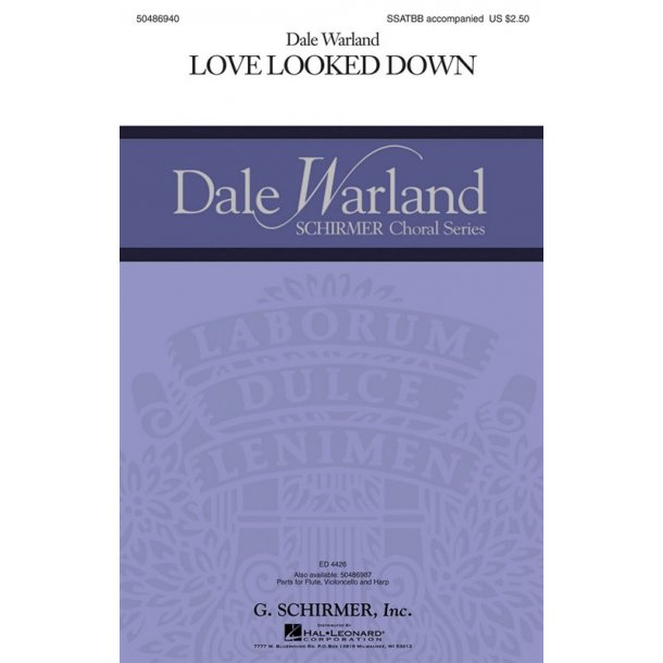 Dale Warland: Love Looked Down (Vocal Score)