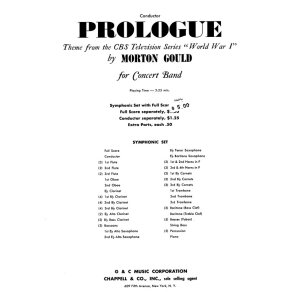 Prologue (from CBS TV Production World War I)