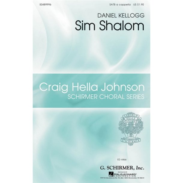 Daniel Kellogg: Sim Shalom