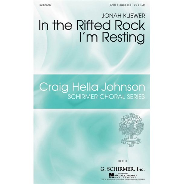 Arr. Jonah Kliewer: In The Rifted Rock I'm Resting
