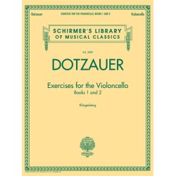 SCHIRMER LIBRARY DOTZAUER EXERCISES FOR VIOLONCELLO BKS 1 & 2 VLC BK