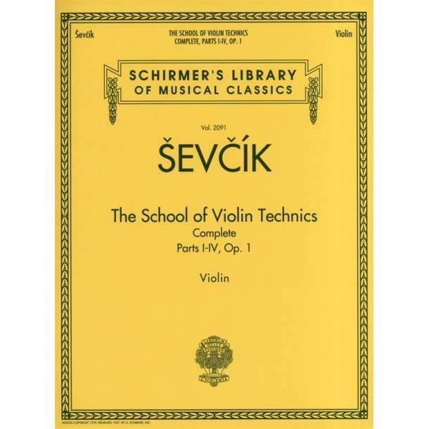 Otakar Sevcik: The School Of Violin Technics Op.1 Complete