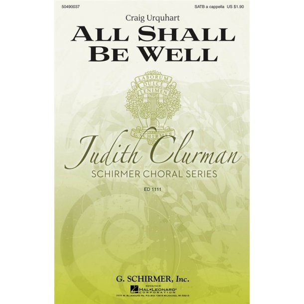 Craig Urquhart: All Shall Be Well