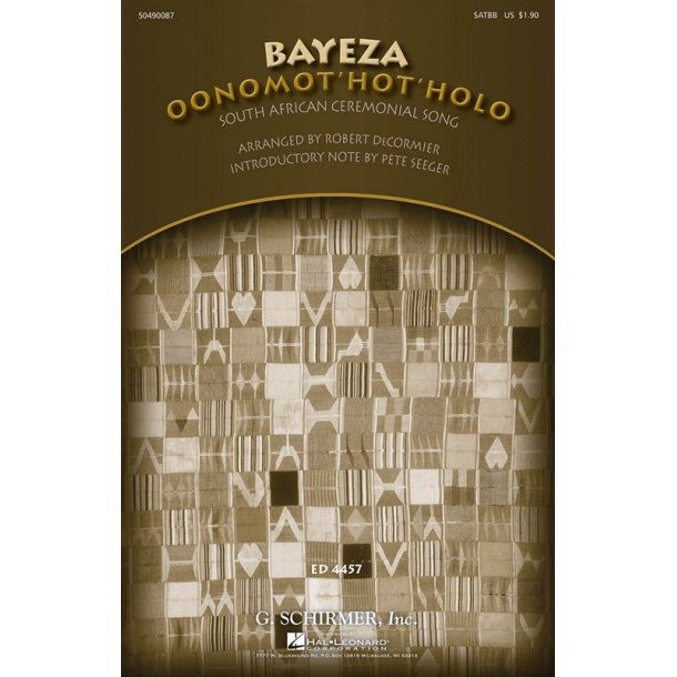 Robert DeCormier: Bayeza (Oonomot'hot'holo)