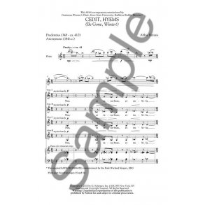 Abbie Betinis: Cedit Hyems (Be Gone, Winter!) (SSAA)