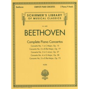 Ludwig Van Beethoven: Complete Piano Concertos (2 Pianos, 4 Hands)