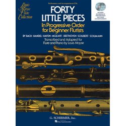 Forty Little Pieces In Progressive Order for Beginnner Flutists - Performance and Accompaniment CDs