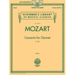 W.A. Mozart: Concerto For Clarinet K.622 - Clarinet/Piano (Book/CD)