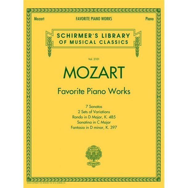 Mozart: Favorite Piano Works