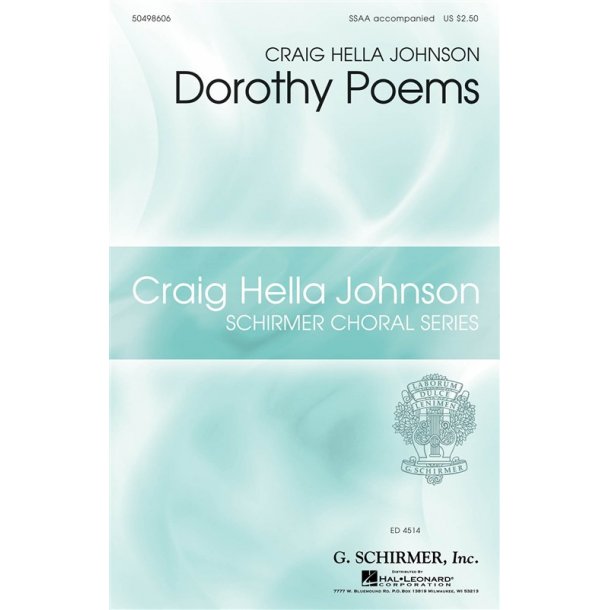 Craig Hella Johnson: Dorothy Poems