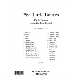 Creston Paul Five Little Dances Band Full Score