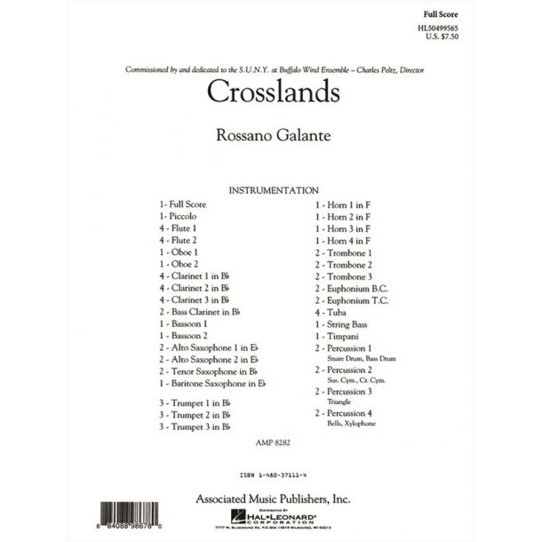 Galante Rossano Crosslands Score Only