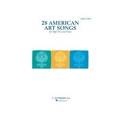 28 American Art Songs (High Voice And Piano)