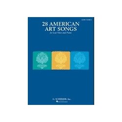 28 American Art Songs (Low Voice And Piano)
