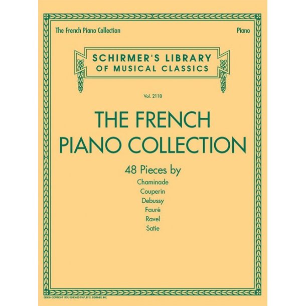 Schirmer's Library Of Musical Classics Vol. 2118: The French Piano Collection