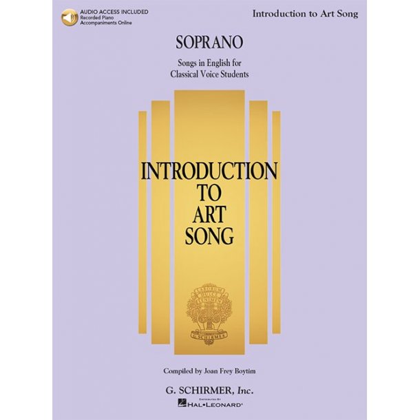 Introduction To Art Song For Soprano (Book/Online Audio)