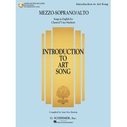 Introduction To Art Song For Mezzo-Soprano/Alto (Book/Online Audio)