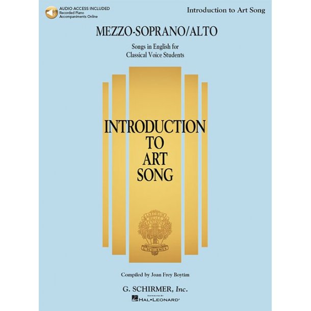 Introduction To Art Song For Mezzo-Soprano/Alto (Book/Online Audio)