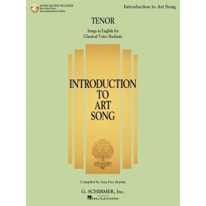 Introduction To Art Song For Tenor (Book/Online Audio)
