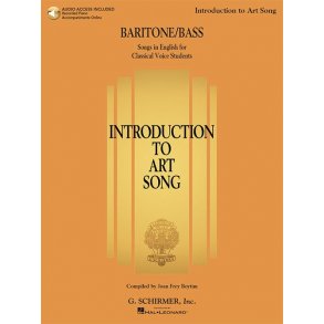 Introduction To Art Song For Baritone/Bass (Book/Online Audio)
