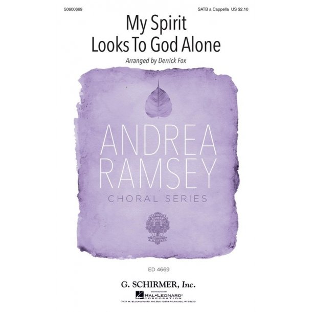 Arr. Derrick Fox: My Spirit Looks To God Alone