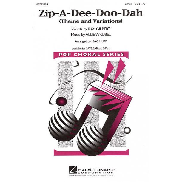 Allie Wrubel: Zip-A-Dee-Doo-Dah (SA)