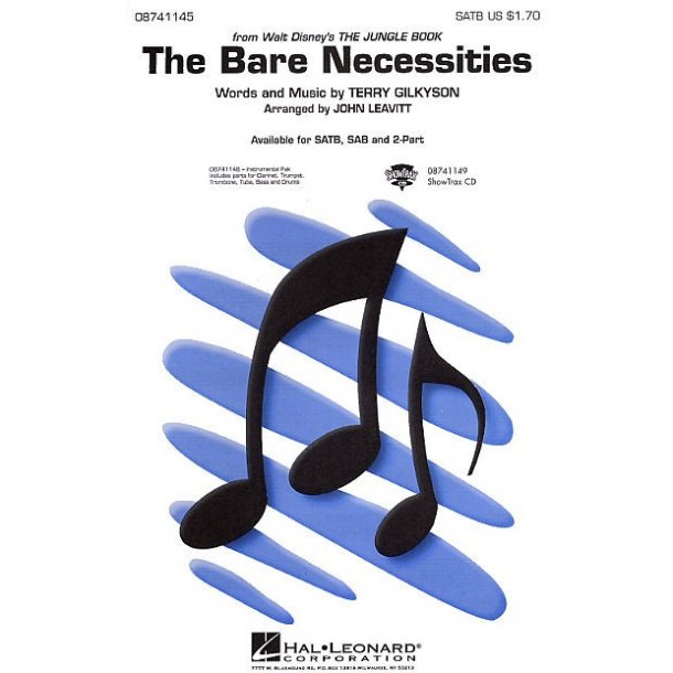 Terry Gilkyson: The Bare Necessities (SATB/Piano)