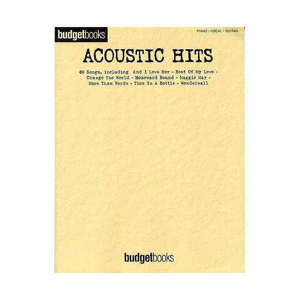 Budgetbooks: Acoustic Hits