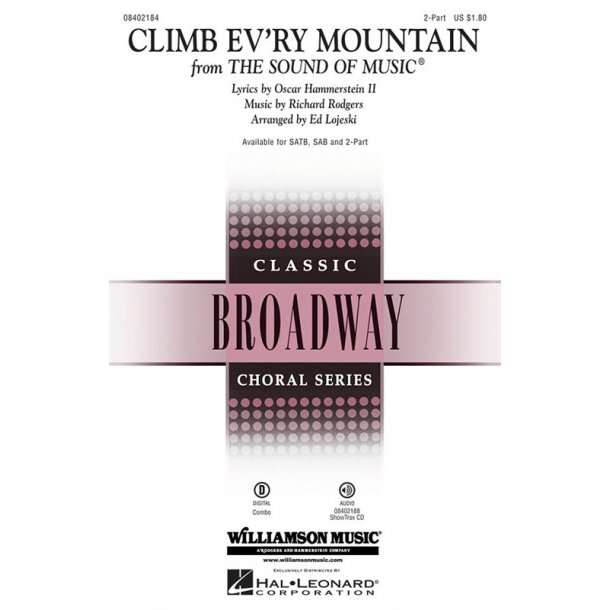 Richard Rodgers/Oscar Hammerstein: Climb Ev'ry Mountain (The Sound Of Music) - SA/Piano