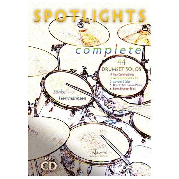 S&ouml;nke Herrmannsen: Spotlights Complete - 44 Drumset Solos