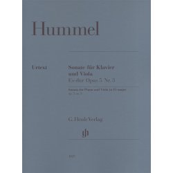 Johann Nepomuk Hummel: Sonata for Piano and Viola in Eb Major Op.5 No.3