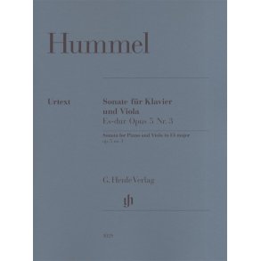 Johann Nepomuk Hummel: Sonata for Piano and Viola in Eb Major Op.5 No.3