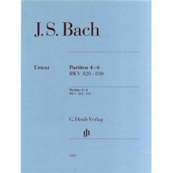 J.S. Bach: Partitas 4-6 BWV 828-830 (Urtext)