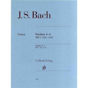 J.S. Bach: Partitas 4-6 BWV 828-830 (Urtext)