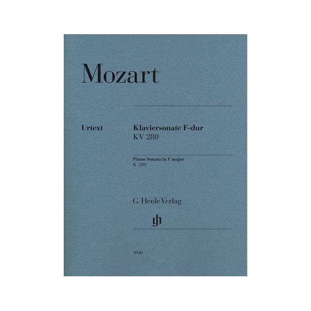 W.A. Mozart: Sonata In F K.280 (189e)