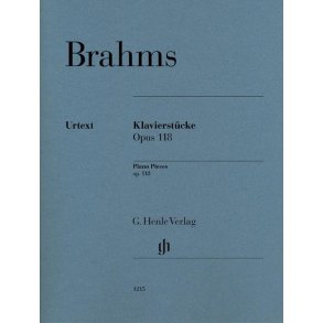 Johannes Brahms: Piano Pieces Op. 118, Nos. 1- 6 (Henle Urtext Edition)
