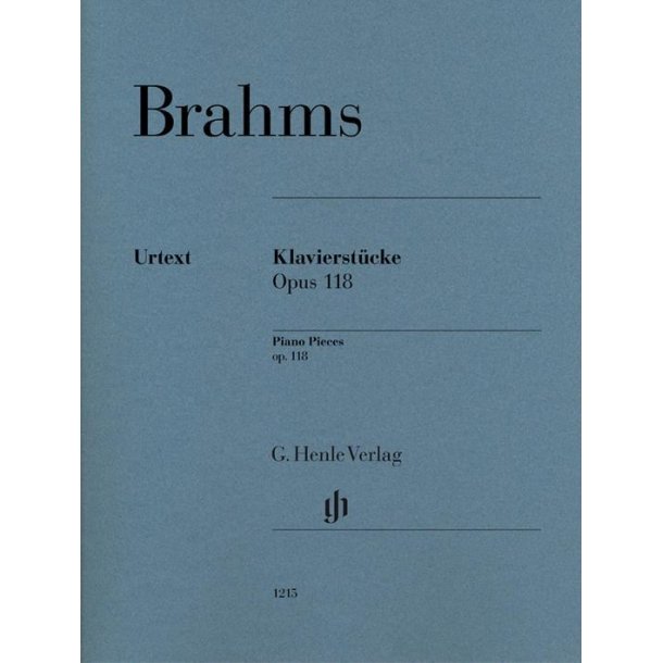 Johannes Brahms: Piano Pieces Op. 118, Nos. 1- 6 (Henle Urtext Edition)