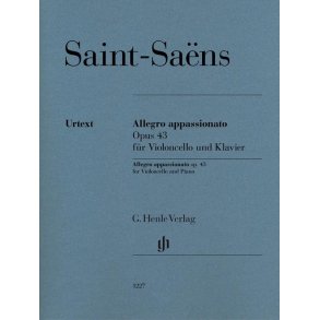 Camille Saint-Saëns: Allegro Appassionato Op. 43 For Violoncello And Piano (Henle Urtext Edition)