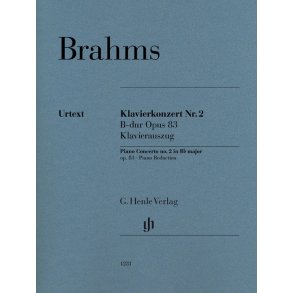 Johannes Brahms: Klavierkonzert Number 2 B Dur Op.83 - Klavierauszug