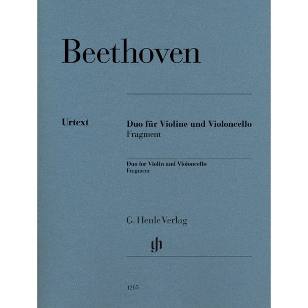 Ludwig Van Beethoven: Duo For Violin And Violoncello (Fragment)