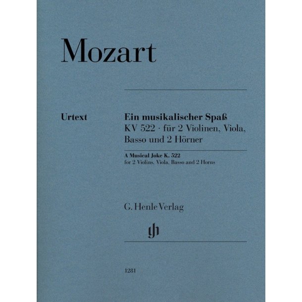 Wolfgang Amadeus Mozart: A Musical Joke K. 522 (Parts)