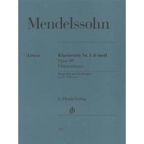 Felix Mendelssohn Bartholdy: Piano Trio Op. 49 (Additional Flute Part)