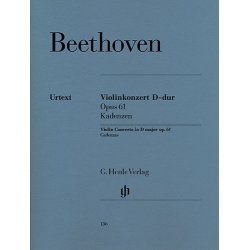 Beethoven: Violin Concerto D Op.61 Cadenzas (Henle Urtext Edition) - Piano Solo