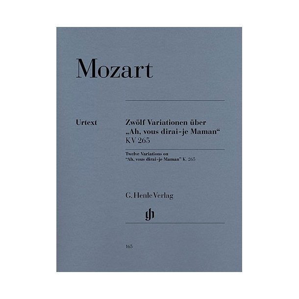 W.A. Mozart: 12 Variations On 'Ah, Vous Dirai-je Maman' K.265