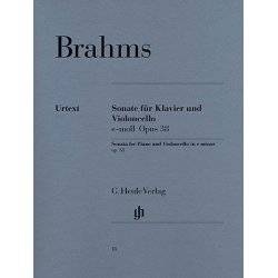 Johannes Brahms: Cello Sonata In E Minor Op.38 (Urtext Edition)