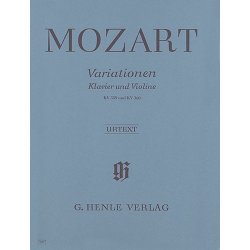 W.A. Mozart: Variations For Piano and Violin (Urtext)