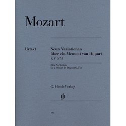 W.A. Mozart: 9 Variations On A Minuet By Duport KV. 573
