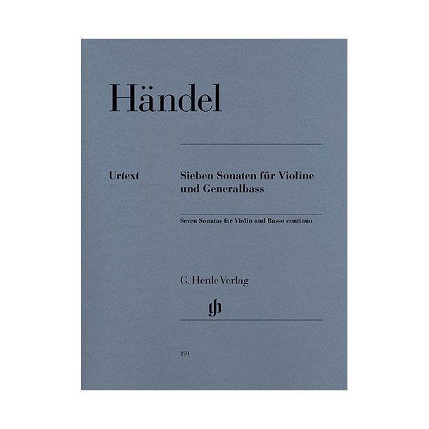 George Frideric Handel: Seven Sonatas For Violin And Basso Continuo