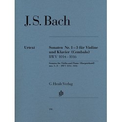 Johann Sebastian Bach: Sonatas for Violin and Piano (Harpsichord) 1-3 BWV 1014-1016